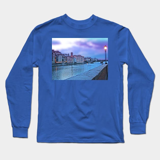 Evening in Florence, Italy Long Sleeve T-Shirt by vadim19